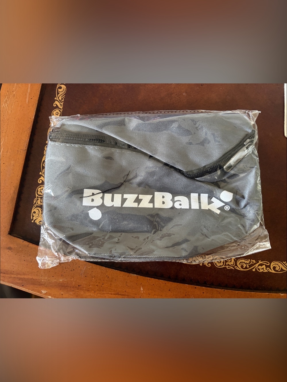 BuzzBallz Gray Logo Pouch and 2 small towels